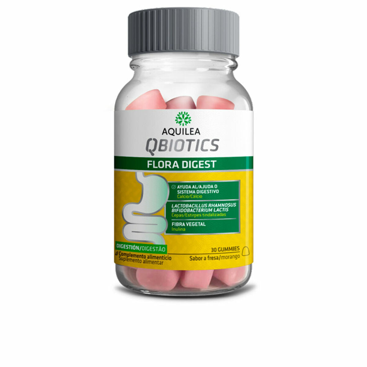Πεπτικό συμπλήρωμα Aquilea Qbiotics Φράουλα Καραμέλες - Ζελεδάκια 30 Μονάδες