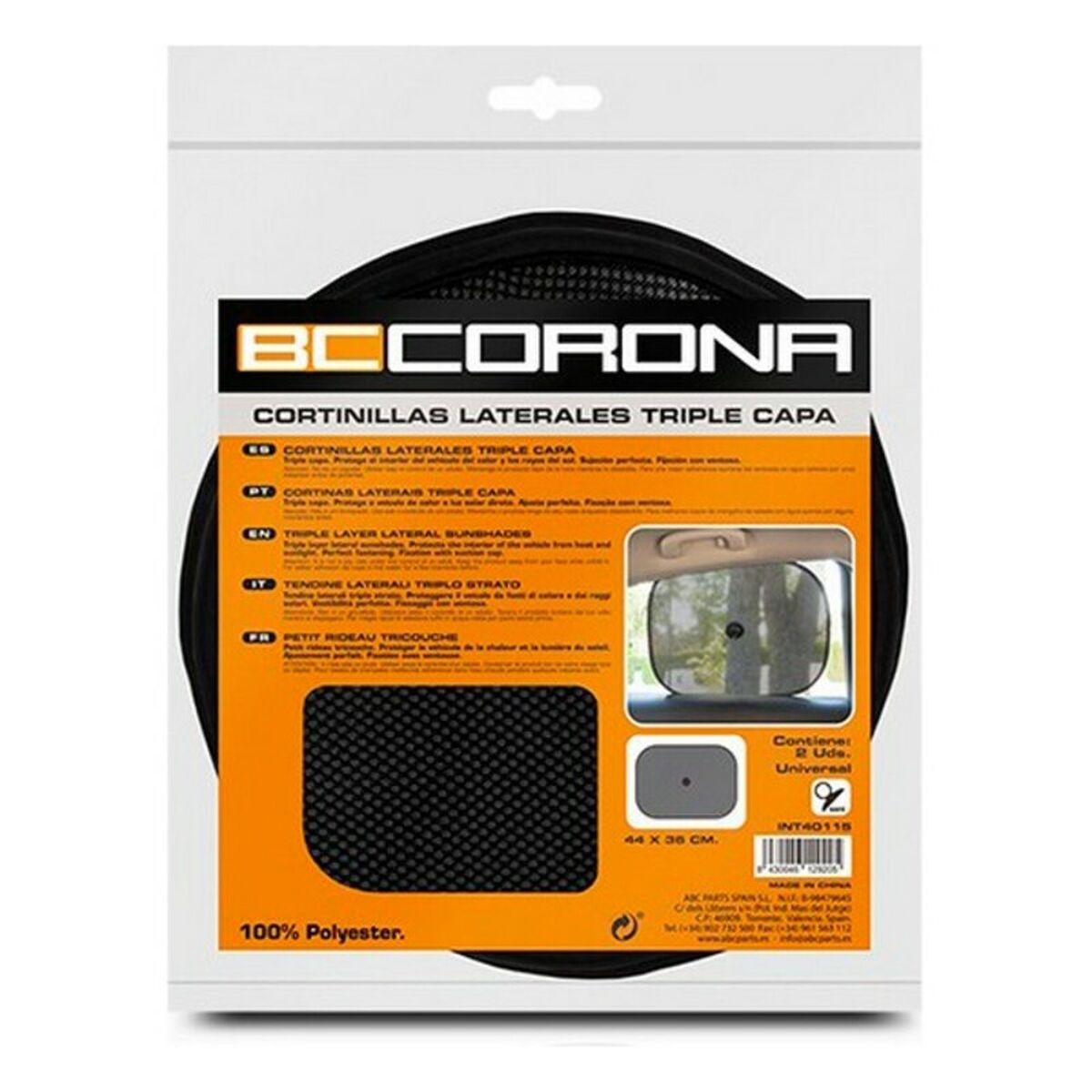 Πλευρική Κουρτίνα Αυτοκινήτου BC Corona INT40115 (44 x 36 cm)(2 pcs)