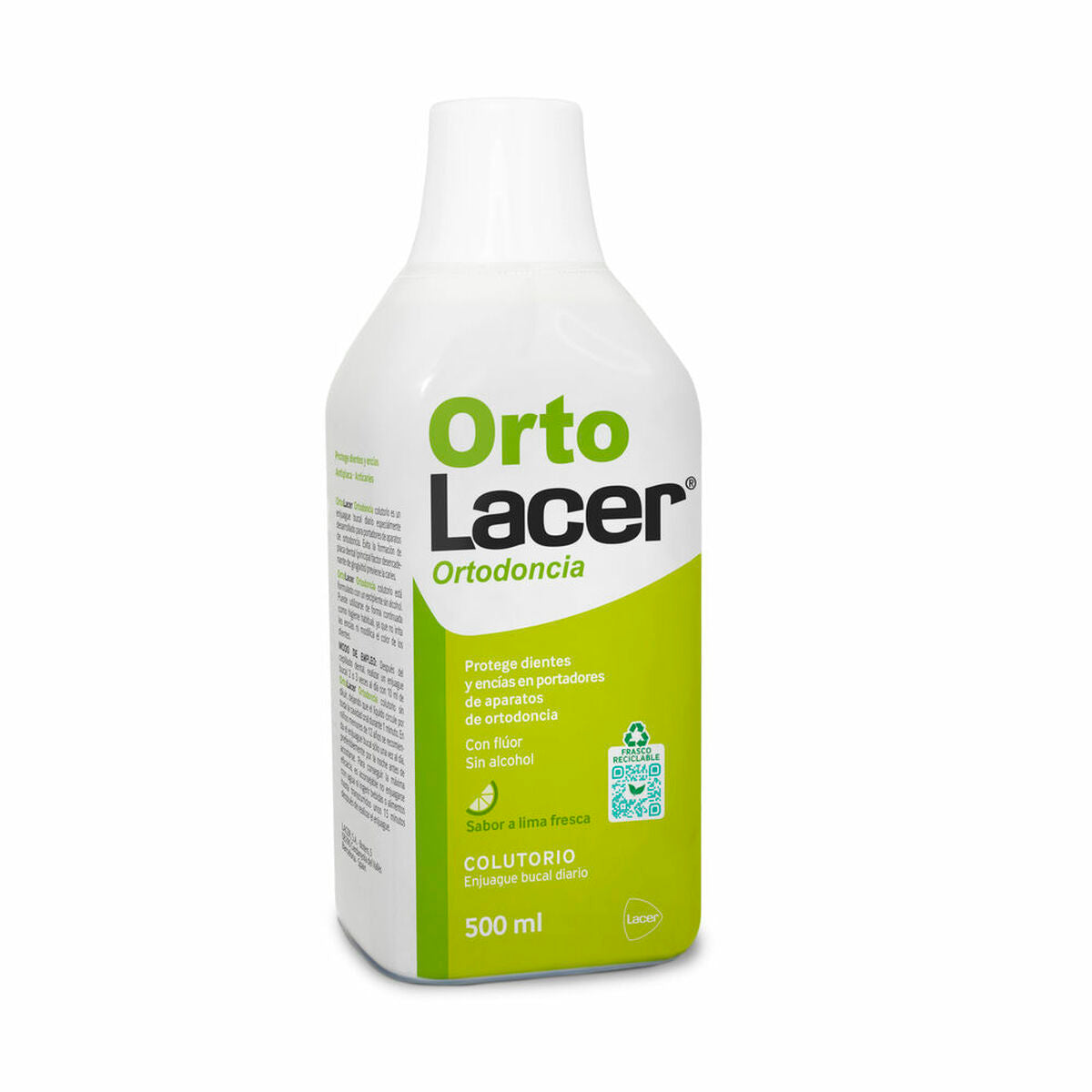Στοματικό Διάλυμα Lacer Ortolacer γκράφιτι 500 ml Ορθοδοντική φροντίδα