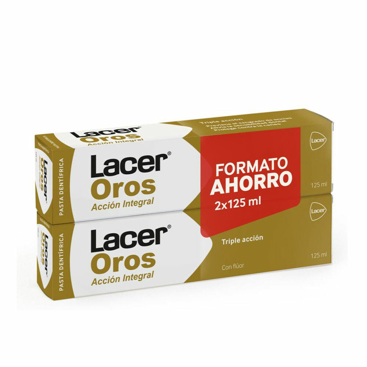 Οδοντόπαστα Τριπλής Δράσης Lacer Lacer Oros Pasta Dental 125 ml 2 x 125 ml (2 Τεμάχια)