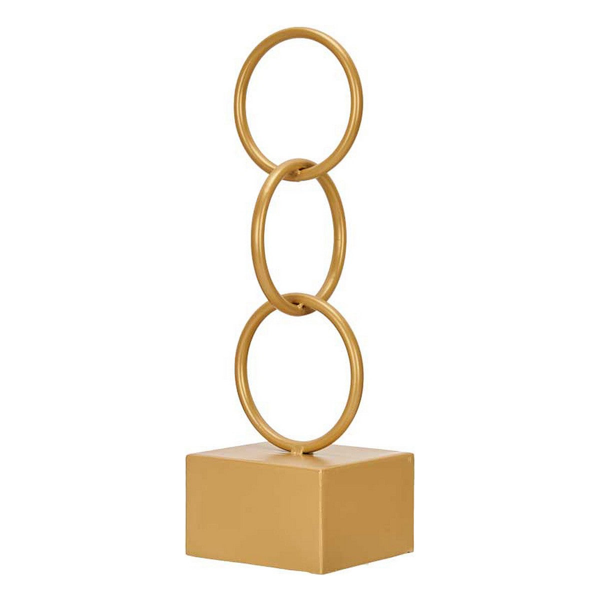 Διακοσμητική Φιγούρα Gift Decor Χρυσό Κρίκοι 12,5 x 40,5 x 12,5 cm