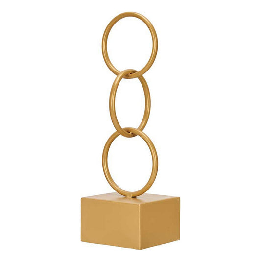 Διακοσμητική Φιγούρα Gift Decor Χρυσό Κρίκοι 12,5 x 40,5 x 12,5 cm