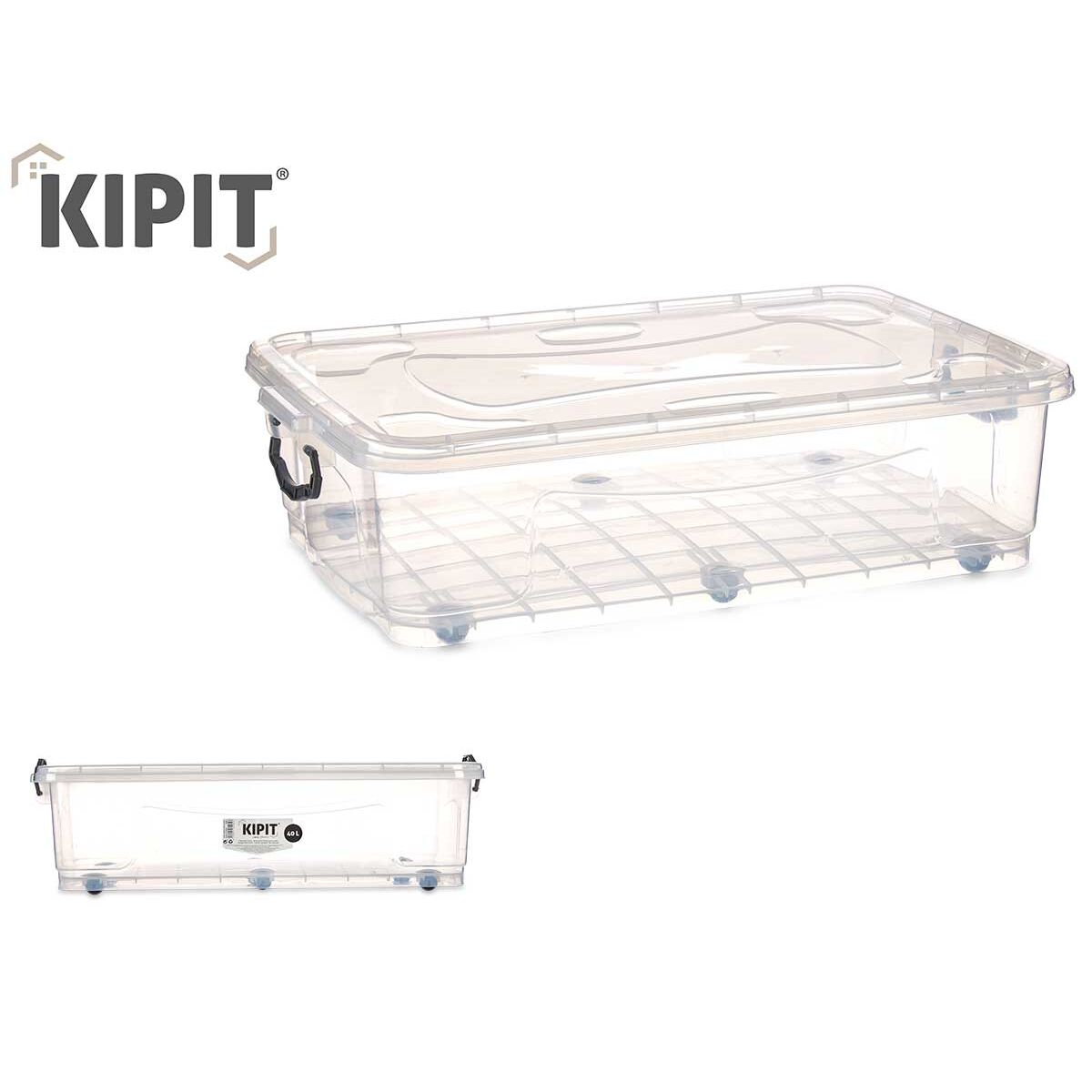 Κουτί αποθήκευσης Kipit Πλαστική ύλη 40 L Με τροχούς (Ανακαινισμenα D)