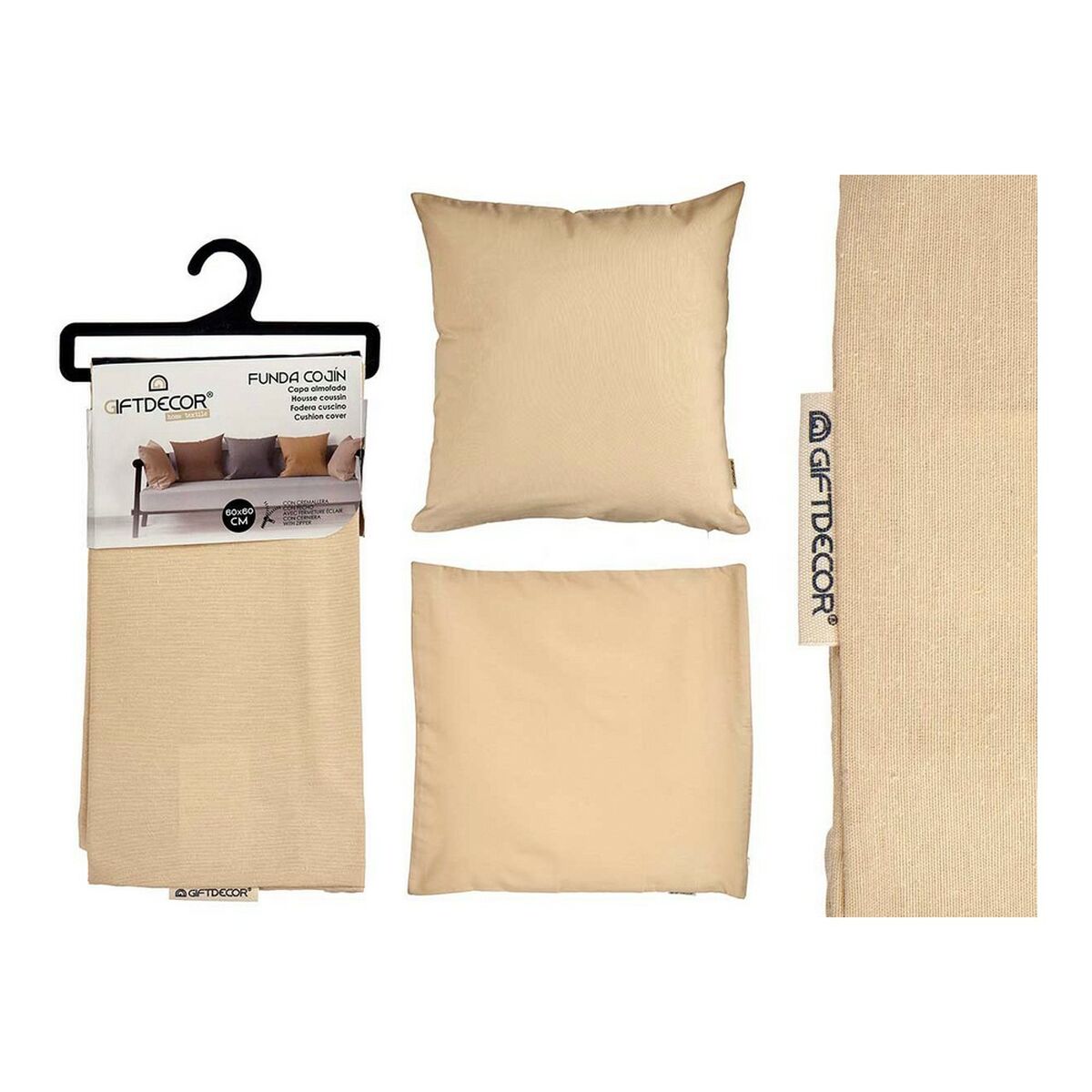 Κάλυψη μαξιλαριού Gift Decor Μπεζ