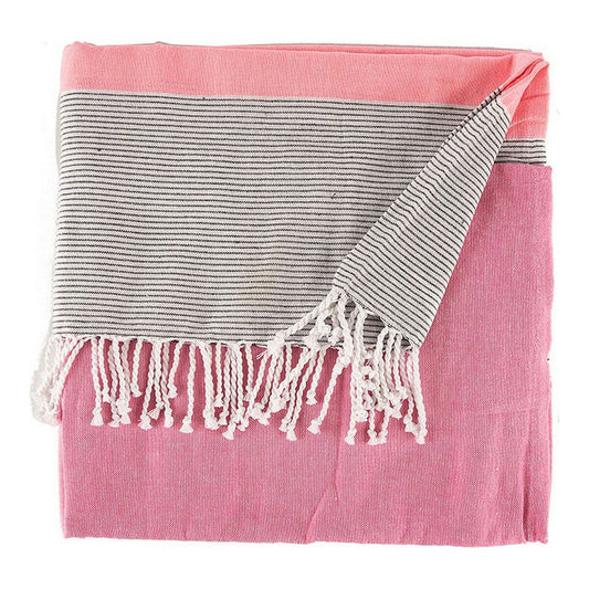 Πολλαπλών χρήσεων Foulard Gift Decor Ροζ 160 x 200 cm 40 x 9 x 8 cm Ρίγες