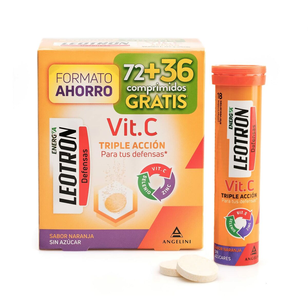Συμπλήρωμα Διατροφής Leotron Vitamina C Βιταμίνη C x108