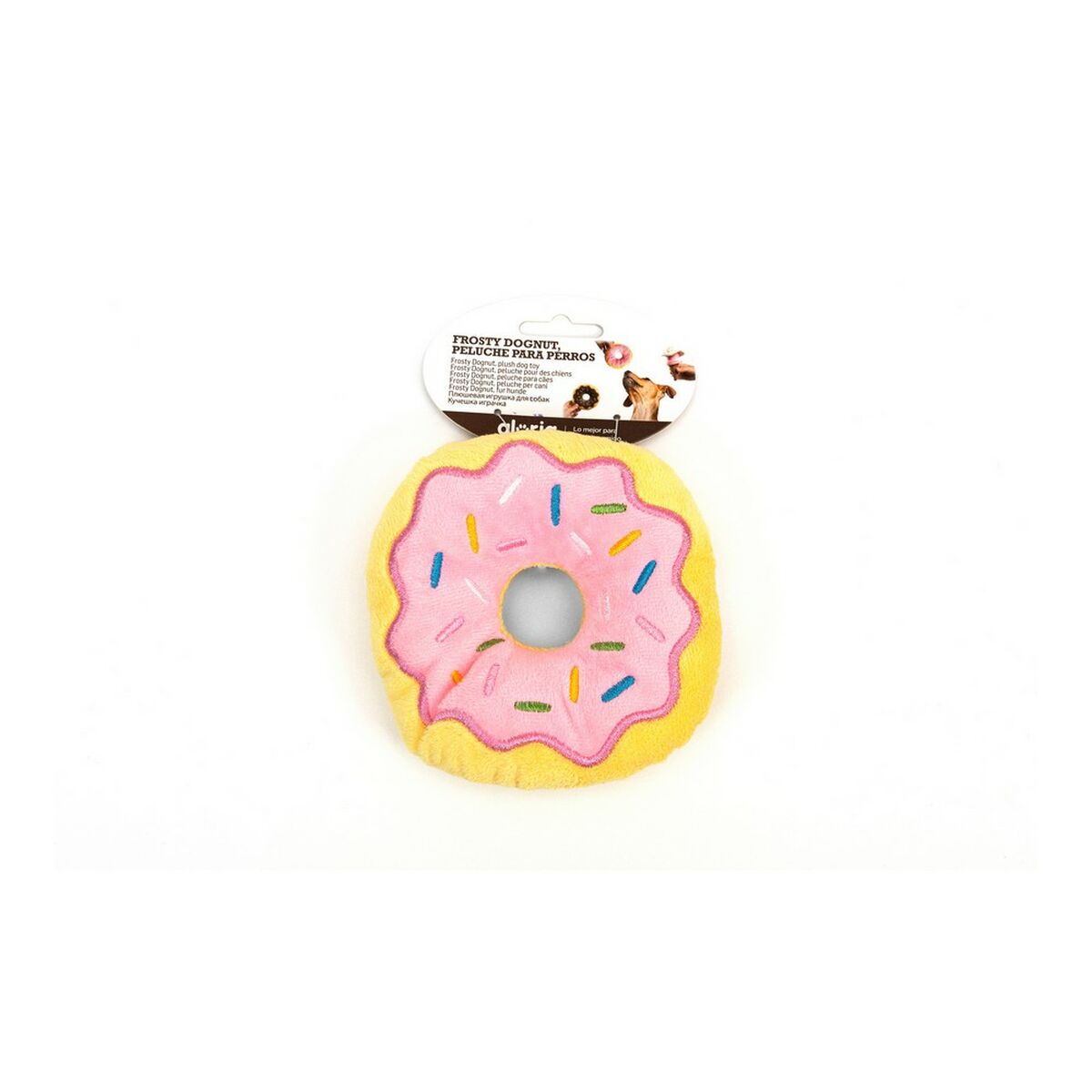 Βελούδινο Ζωάκι για Σκύλους Gloria Frosty 3 x 5 x 14 cm Donut Ροζ