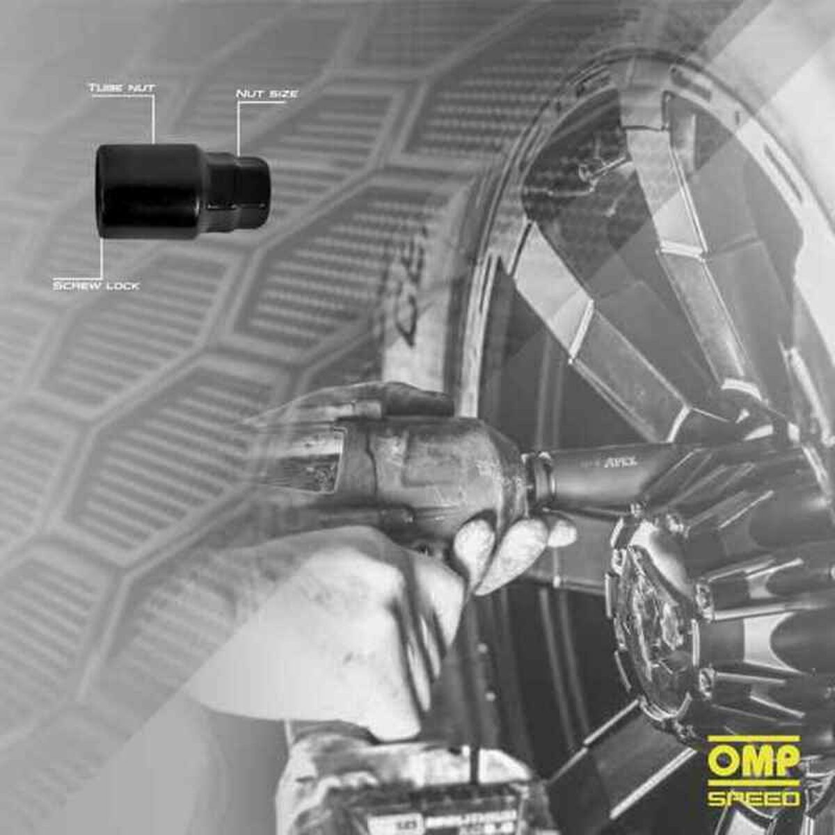 Κιτ βιδών OMP OMPS09631401 M14 x 1,50 4 uds Μαύρο