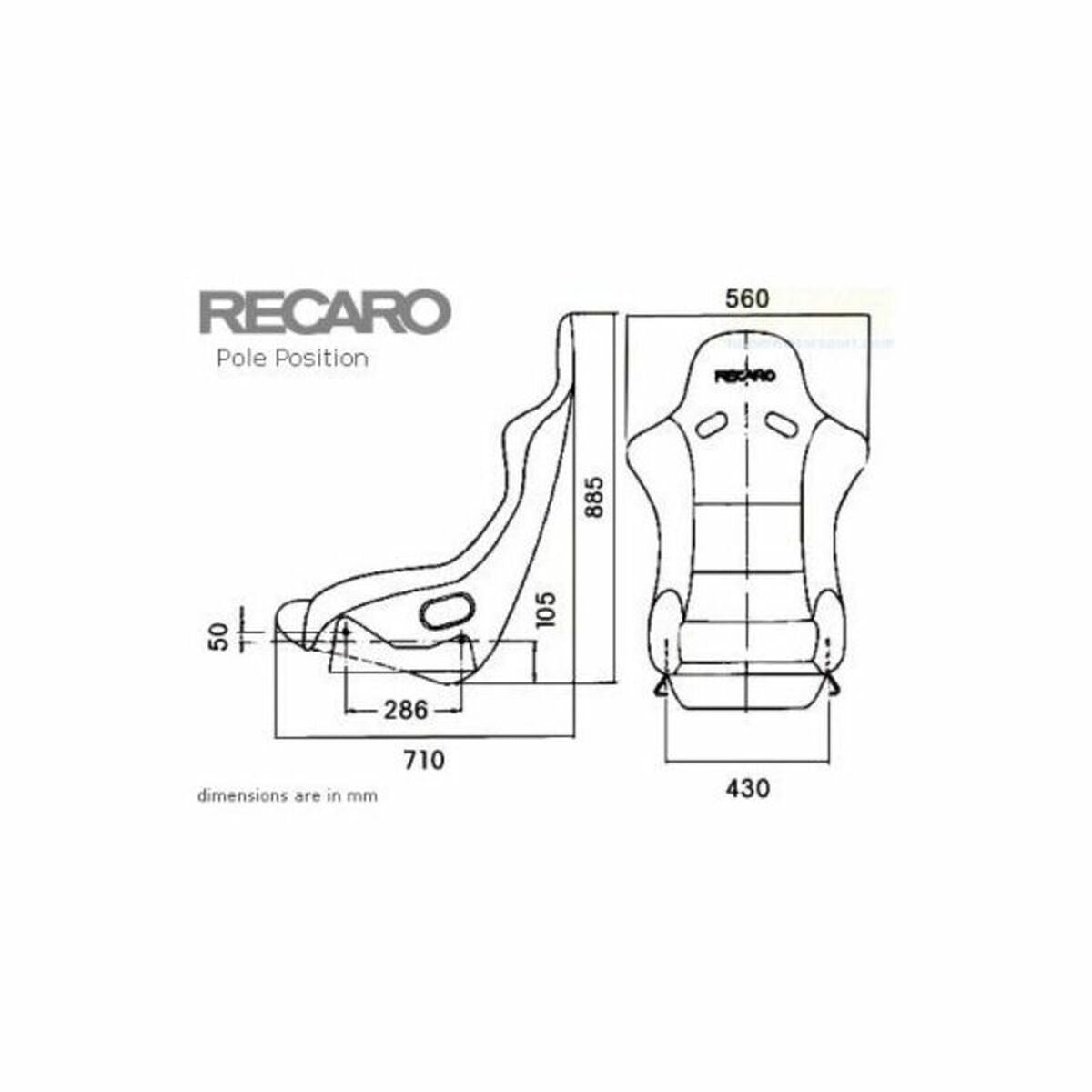 Κάθισμα Recaro Pole Position Velour Πιλότος Δεύτερος Πιλότος