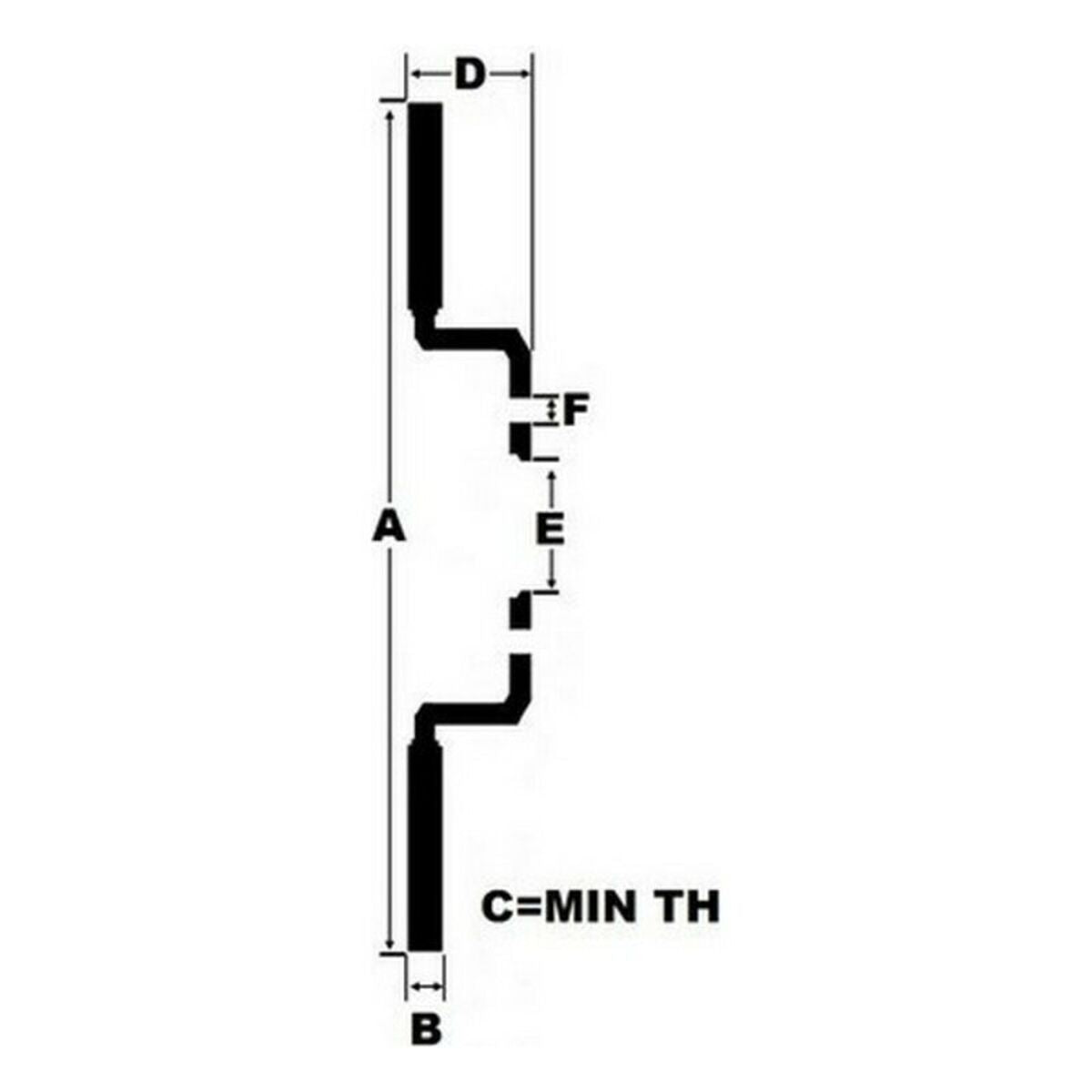 Δίσκοι φρένων Black Diamond K1816CD Αεριζόμενη Βαρετό Πίσω