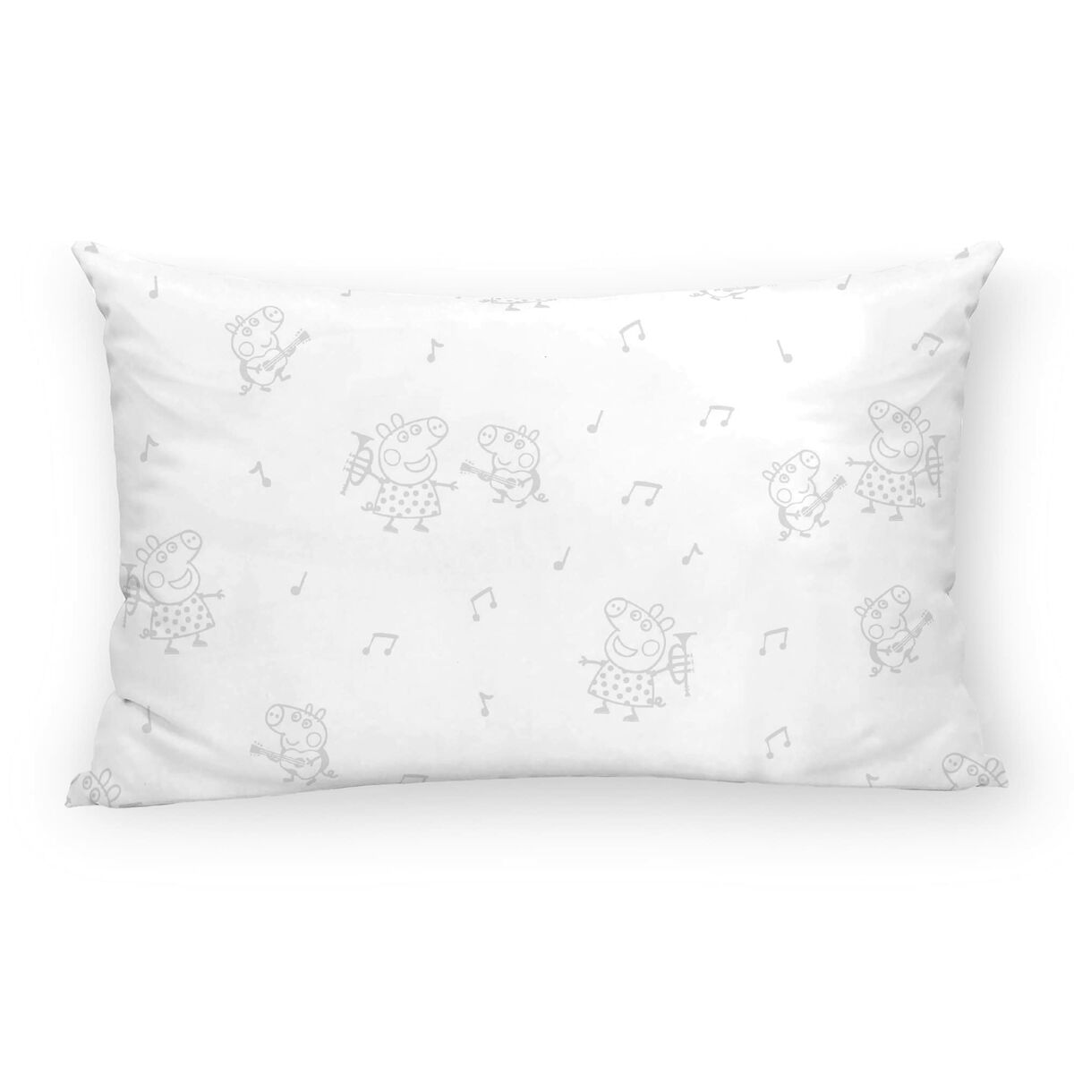Θήκη μαξιλαριού Peppa Pig Γκρι Πολύχρωμο 30 x 50 cm 100% βαμβάκι