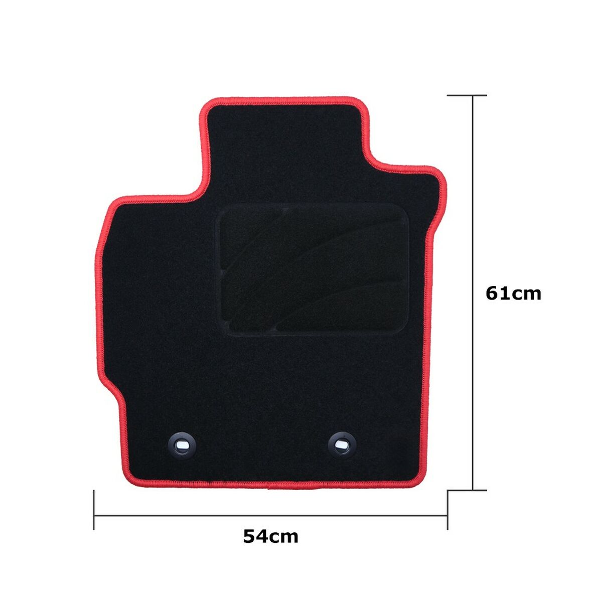 Σετ Χαλιών Αυτοκινήτου OCC Motorsport OCCTY0001RD Μαύρο Toyota Auris (2007-2013) 5 Τεμάχια