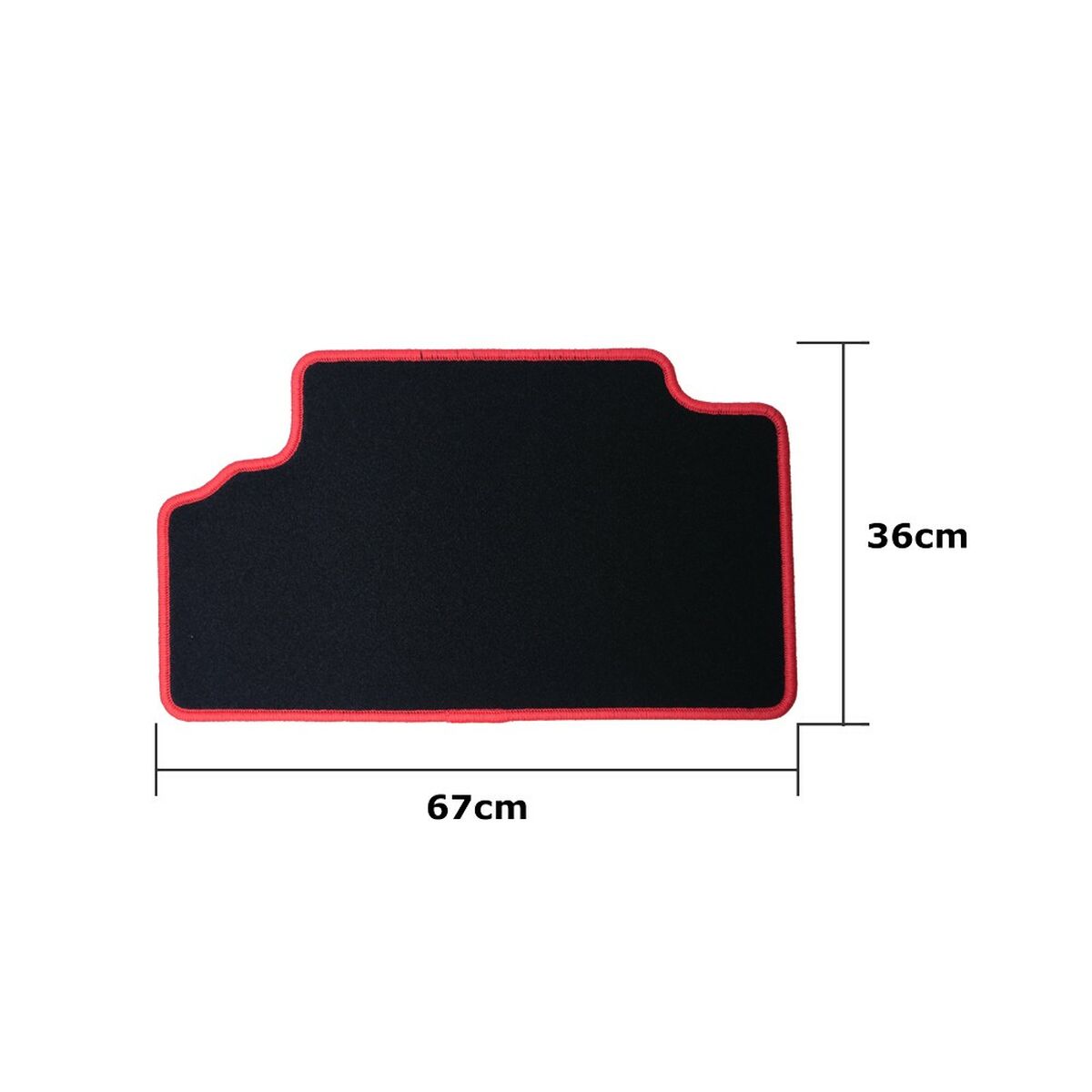 Σετ Χαλιών Αυτοκινήτου OCC Motorsport OCCTY0001RD Μαύρο Toyota Auris (2007-2013) 5 Τεμάχια