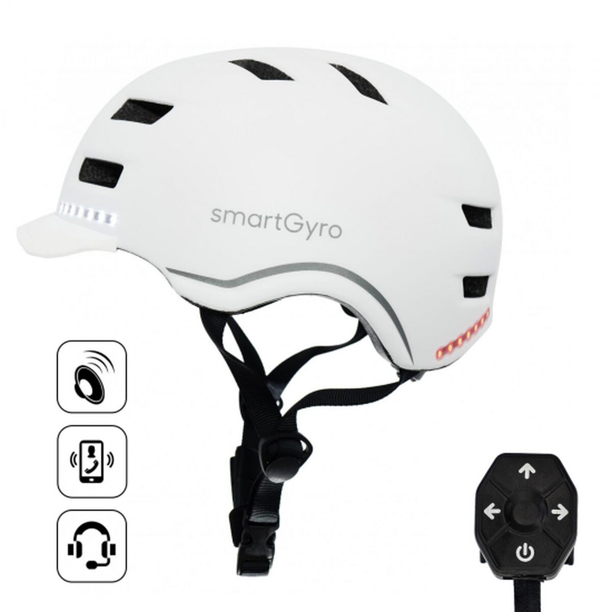 Κράνος για Ηλεκτρικό Σκούτερ Smartgyro SMART PRO Λευκό (Ανακαινισμenα A)