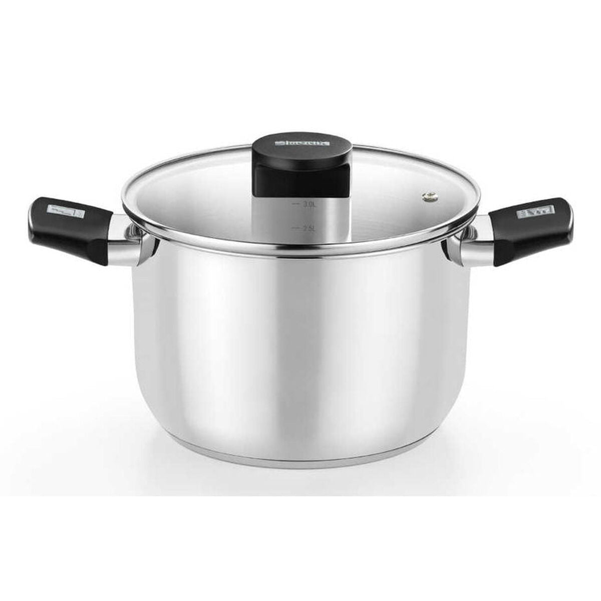 Κατσαρόλα με Καπάκι Monix M240230 Μαύρο Ø 30 cm (Ανακαινισμenα A)