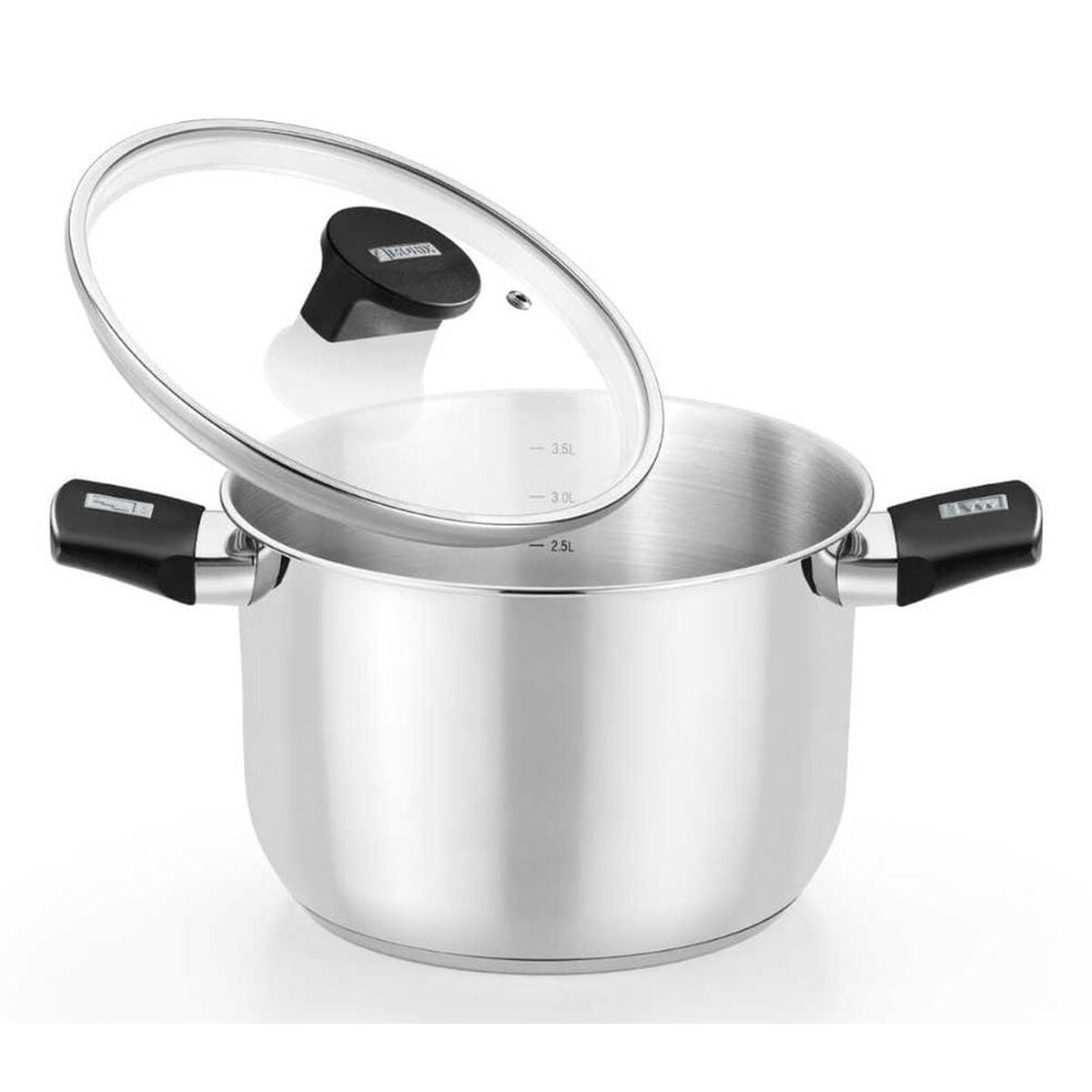 Κατσαρόλα με Καπάκι Monix M240230 Μαύρο Ø 30 cm (Ανακαινισμenα A)