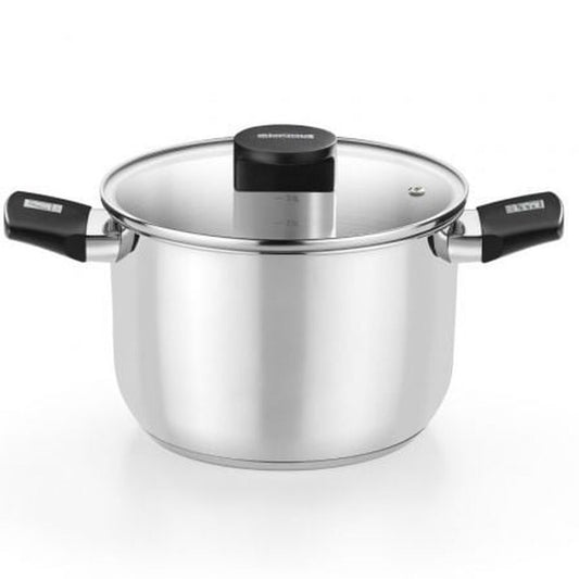 Κατσαρόλα με Καπάκι Monix M240230 Μαύρο Ø 30 cm (Ανακαινισμenα A)