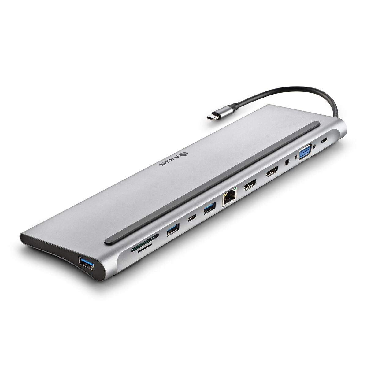 USB Hub NGS WONDERDOCK12 Γκρι Ασημί