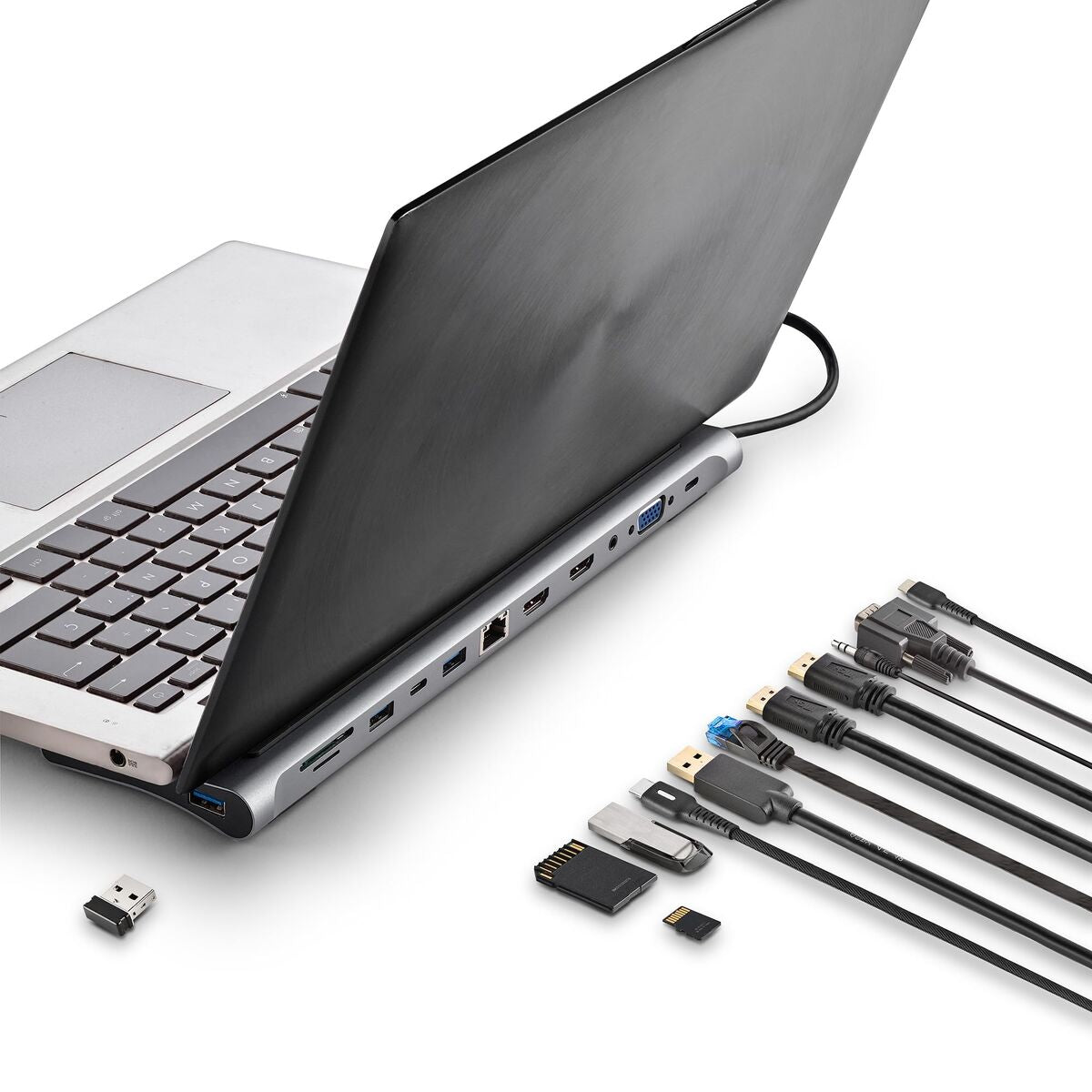 USB Hub NGS WONDERDOCK12 Γκρι Ασημί