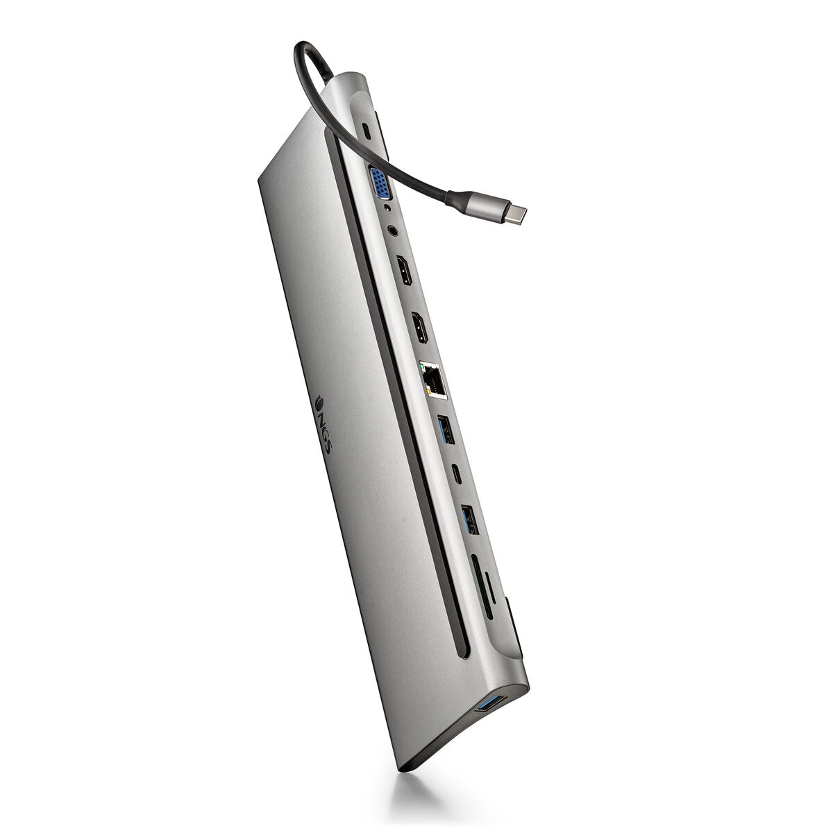 USB Hub NGS WONDERDOCK12 Γκρι Ασημί