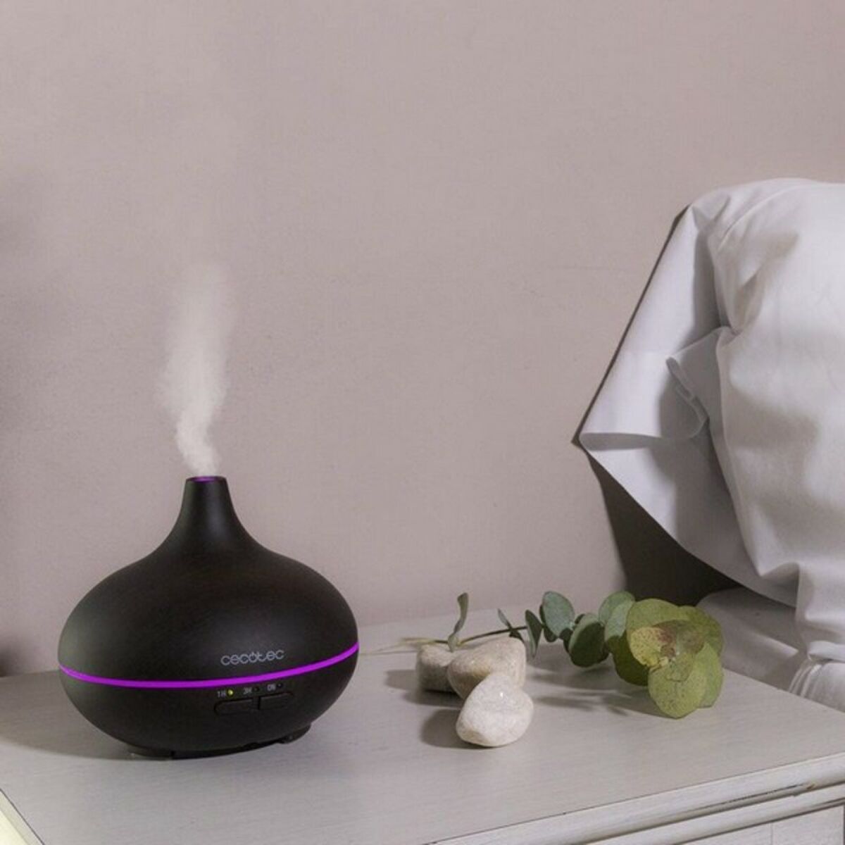 Υγραντήρας Αρωματικός Διαχύτης Cecotec Pure Aroma 150 YIN Μαύρο Πλαστική ύλη 150 ml (7 W) (x1)