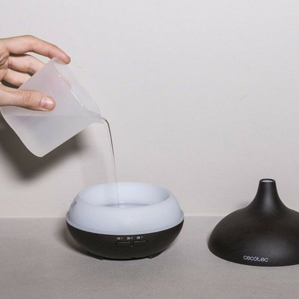 Υγραντήρας Αρωματικός Διαχύτης Cecotec Pure Aroma 150 YIN Μαύρο Πλαστική ύλη 150 ml (7 W) (x1)