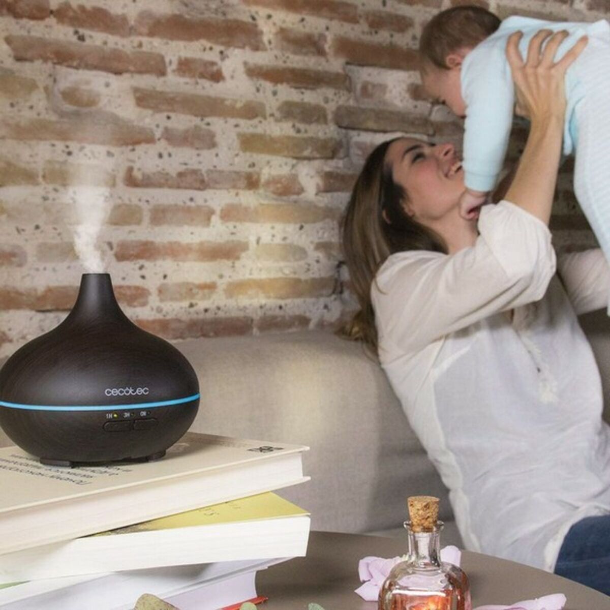 Υγραντήρας Αρωματικός Διαχύτης Cecotec Pure Aroma 150 YIN Μαύρο Πλαστική ύλη 150 ml (7 W) (x1)