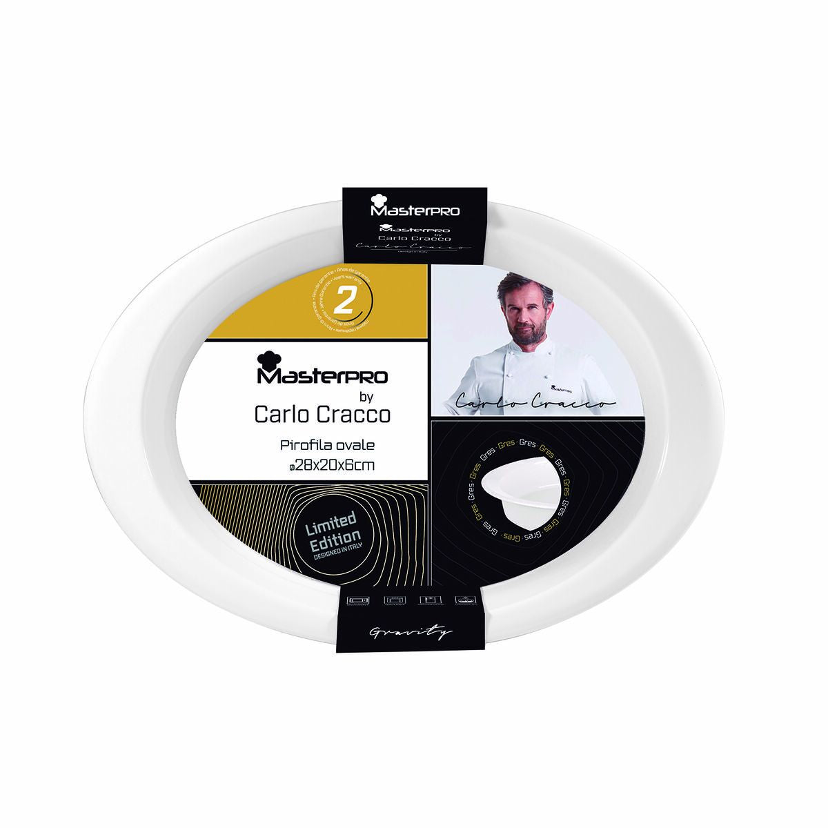 Μορφή σε σχήμα Masterpro CARLO CRACCO MP Ø 28 cm Μέταλλο