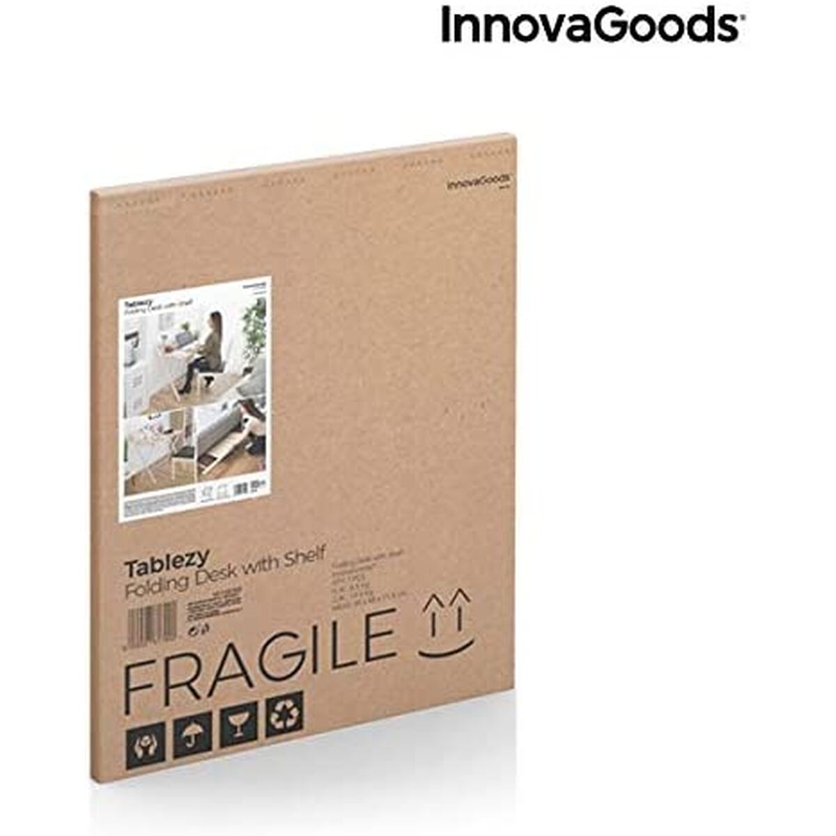 Πτυσσόμενο Γραφείο με Ράφι InnovaGoods V0103260 Ξύλο (Ανακαινισμένα C)
