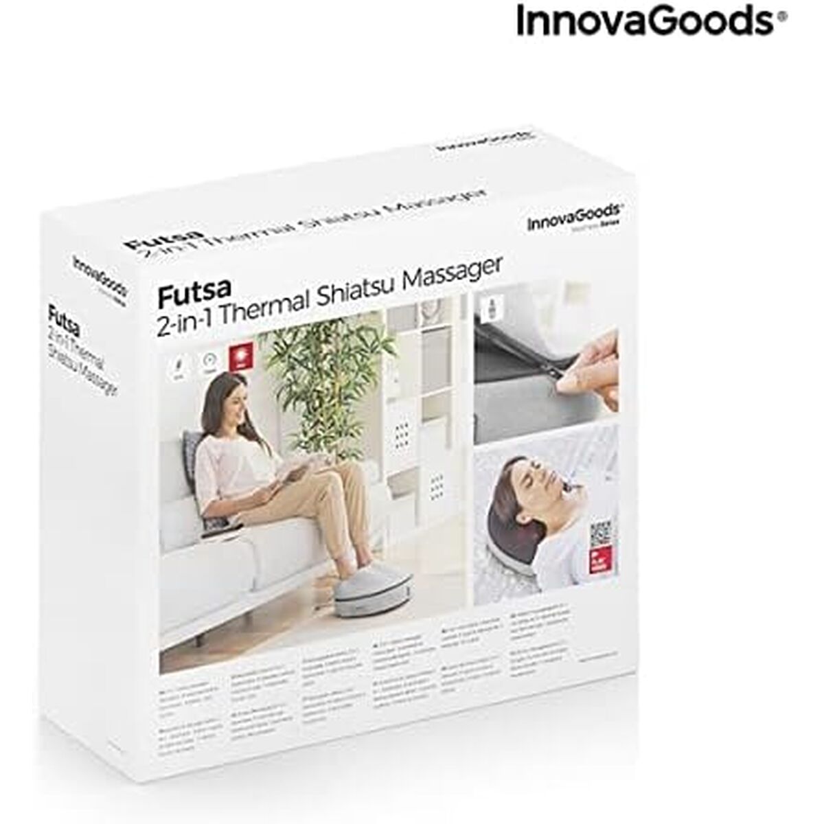 Θερμική Συσκευή για Μασάζ Shiatsu 2 σε 1 InnovaGoods Futsa (Ανακαινισμένα C)