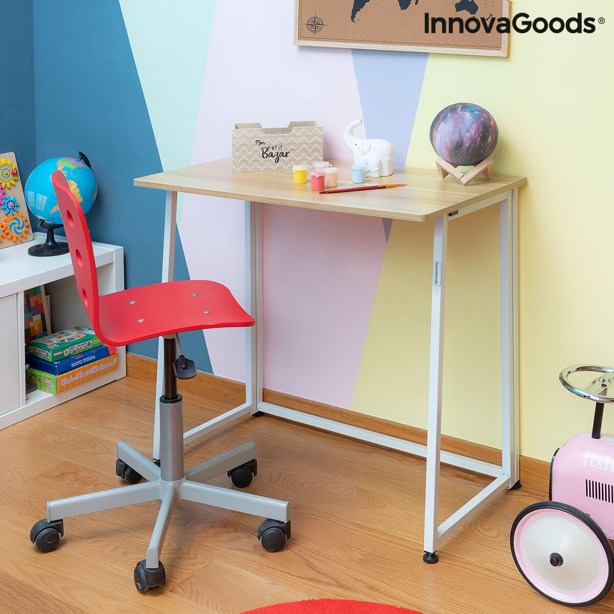 Πτυσσόμενο γραφείο InnovaGoods V0103358 Λευκό (Ανακαινισμenα B)
