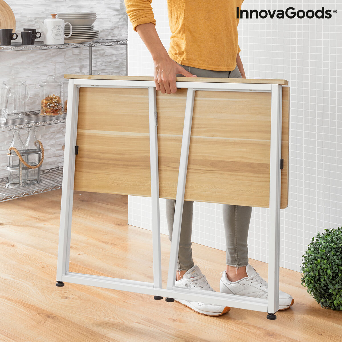 Πτυσσόμενο γραφείο InnovaGoods V0103358 Λευκό (Ανακαινισμenα B)
