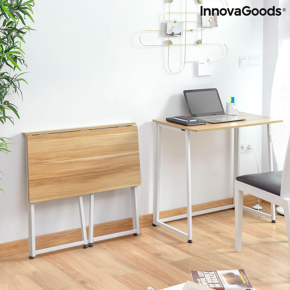 Πτυσσόμενο γραφείο InnovaGoods V0103358 Λευκό (Ανακαινισμenα B)