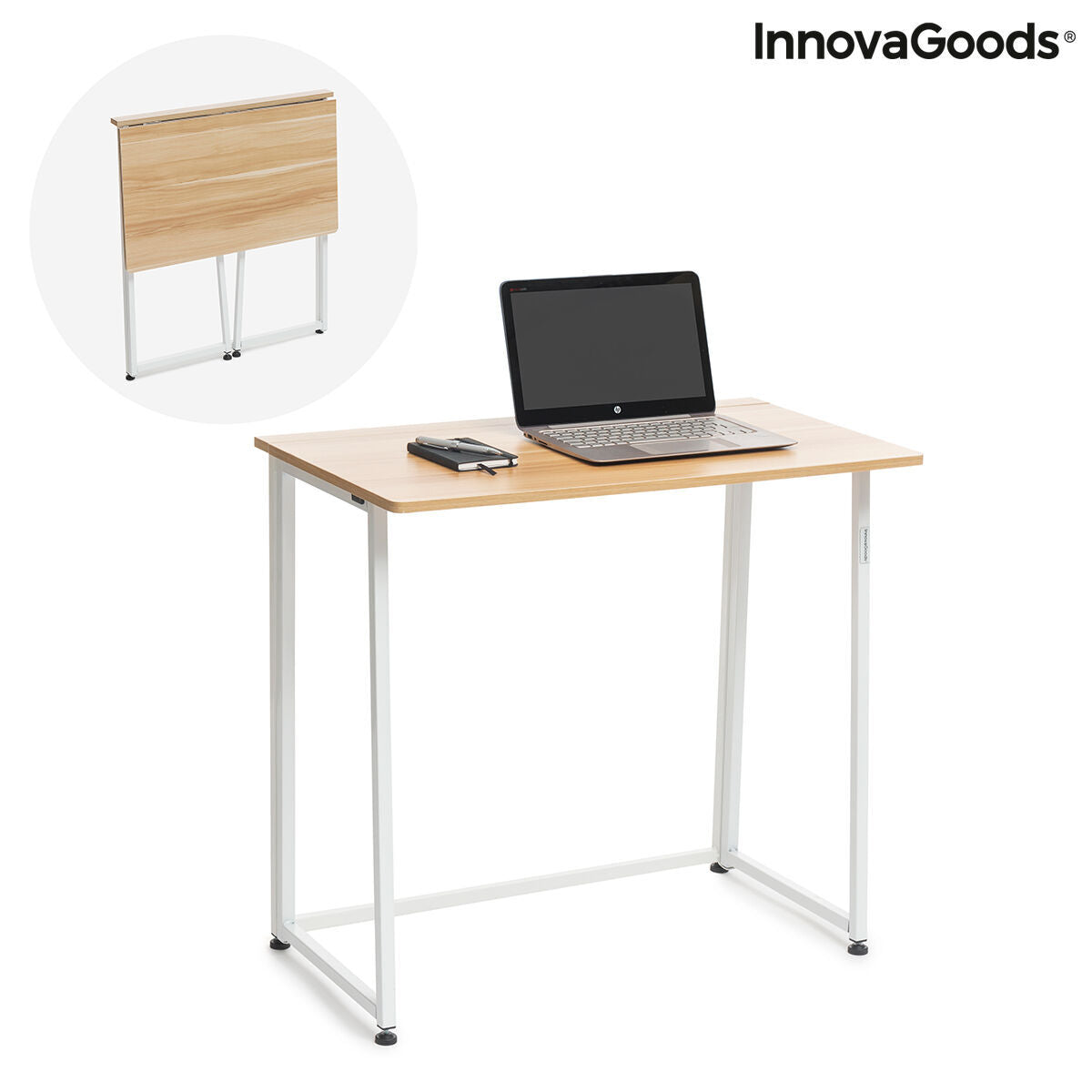 Πτυσσόμενο γραφείο InnovaGoods V0103358 Λευκό (Ανακαινισμenα B)