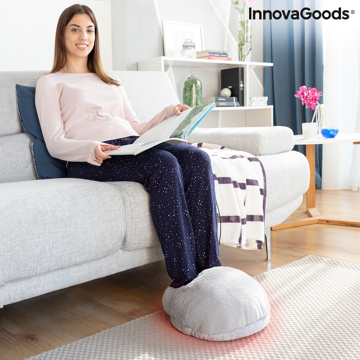 Ηλεκτρικός Θερμαντήρας Ποδιών 2 σε 1 Elewa InnovaGoods ELEWA Γκρι (Ανακαινισμένα B)