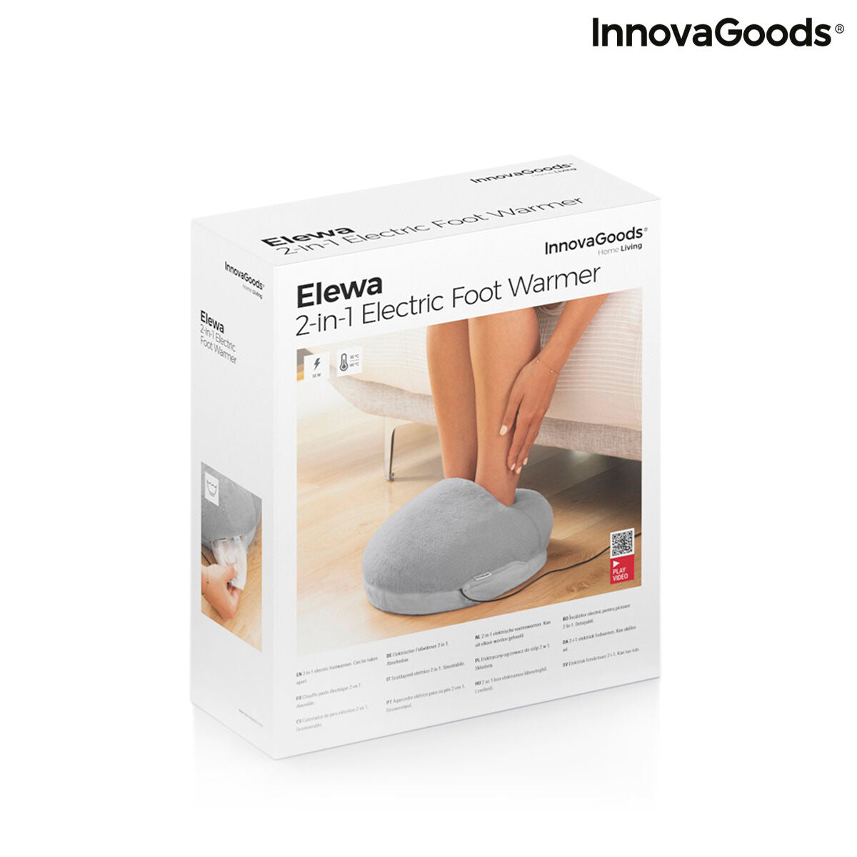 Ηλεκτρικός Θερμαντήρας Ποδιών 2 σε 1 Elewa InnovaGoods ELEWA Γκρι (Ανακαινισμένα B)