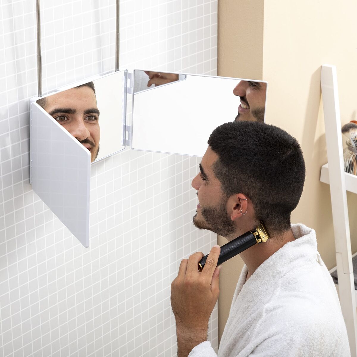 Καθρέπτης μπάνιου με LED φως και 360º όραση SelfKut InnovaGoods (Ανακαινισμένα B)