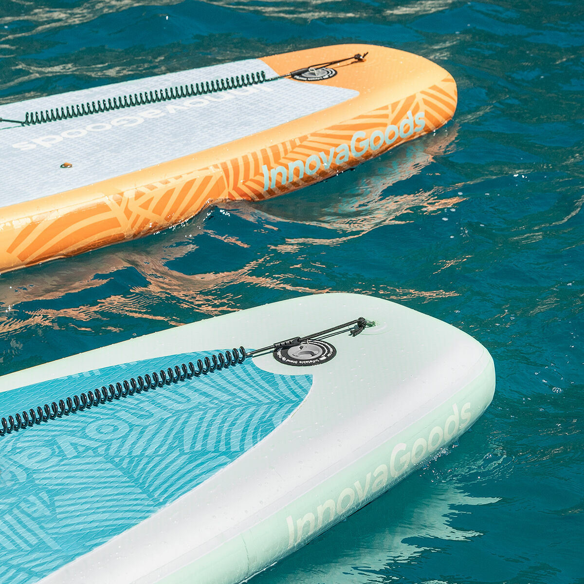 Φουσκωτή Κυματοσανίδα Paddle Surf 2 σε 1 με Κάθισμα και Αξεσουάρ Siros InnovaGoods Πορτοκαλί 10'5" 320 cm (Ανακαινισmenα A)
