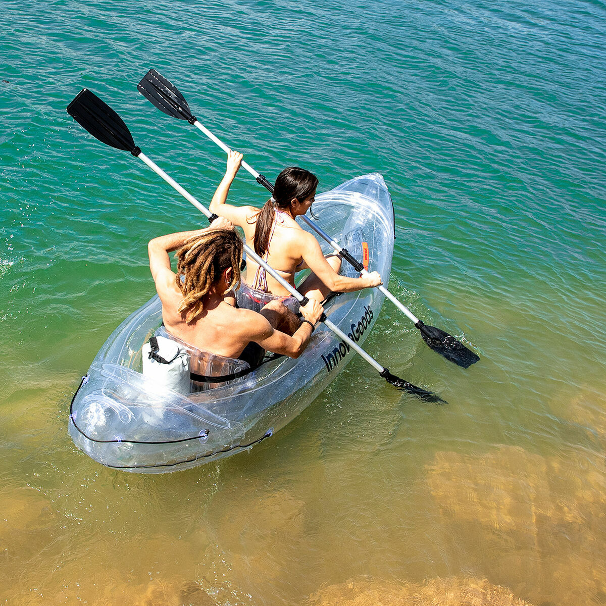 Φουσκωτό Διάφανο Καγιάκ με Αξεσουάρ Paros InnovaGoods 312 cm 2 θέσεις (Ανακαινισmenα B)