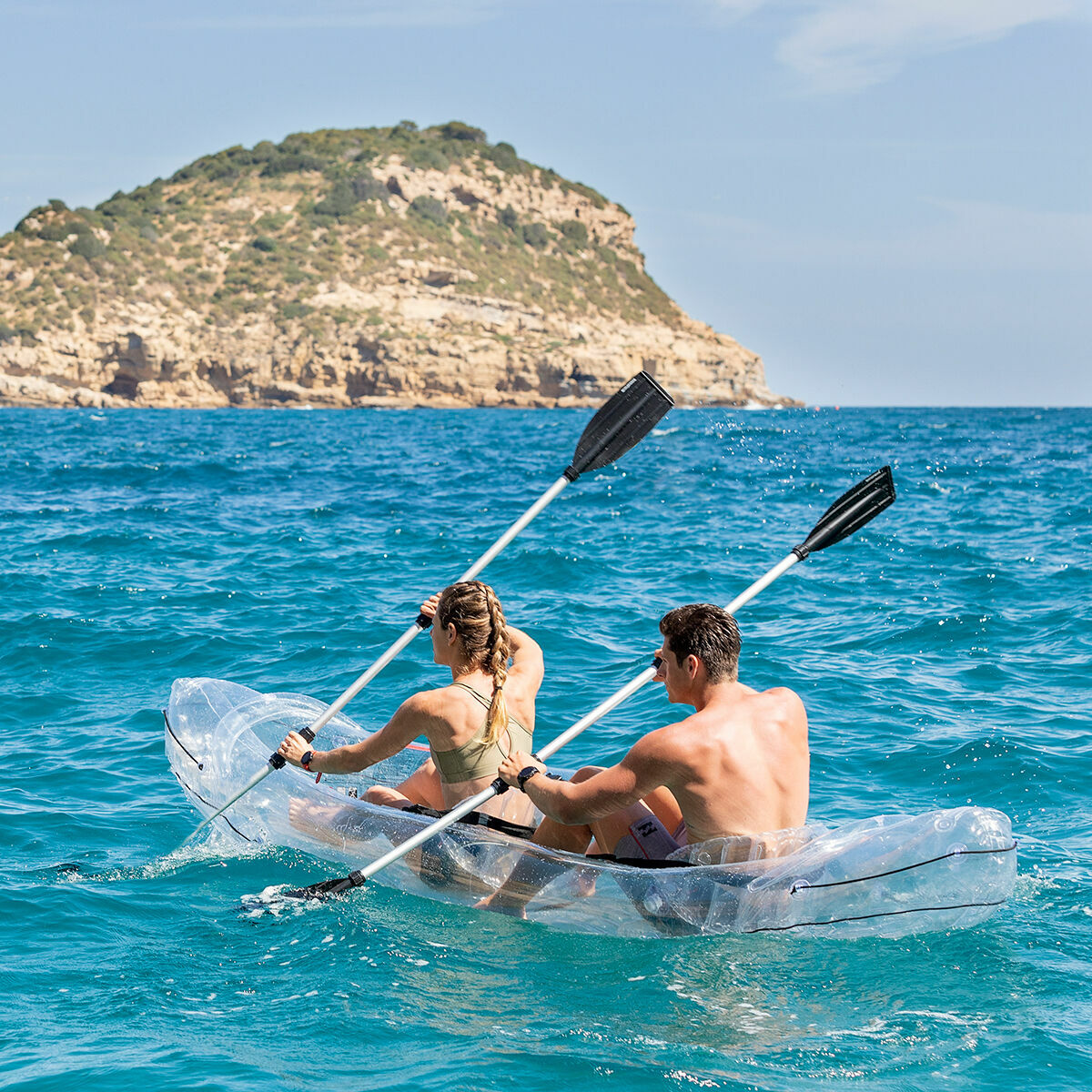 Φουσκωτό Διάφανο Καγιάκ με Αξεσουάρ Paros InnovaGoods 312 cm 2 θέσεις (Ανακαινισmenα B)
