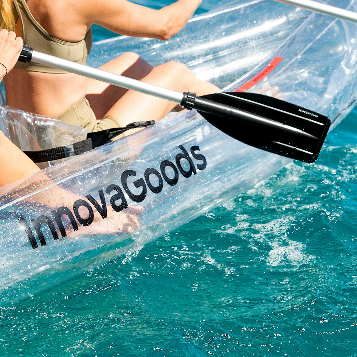 Φουσκωτό Διάφανο Καγιάκ με Αξεσουάρ Paros InnovaGoods 312 cm 2 θέσεις (Ανακαινισmenα B)