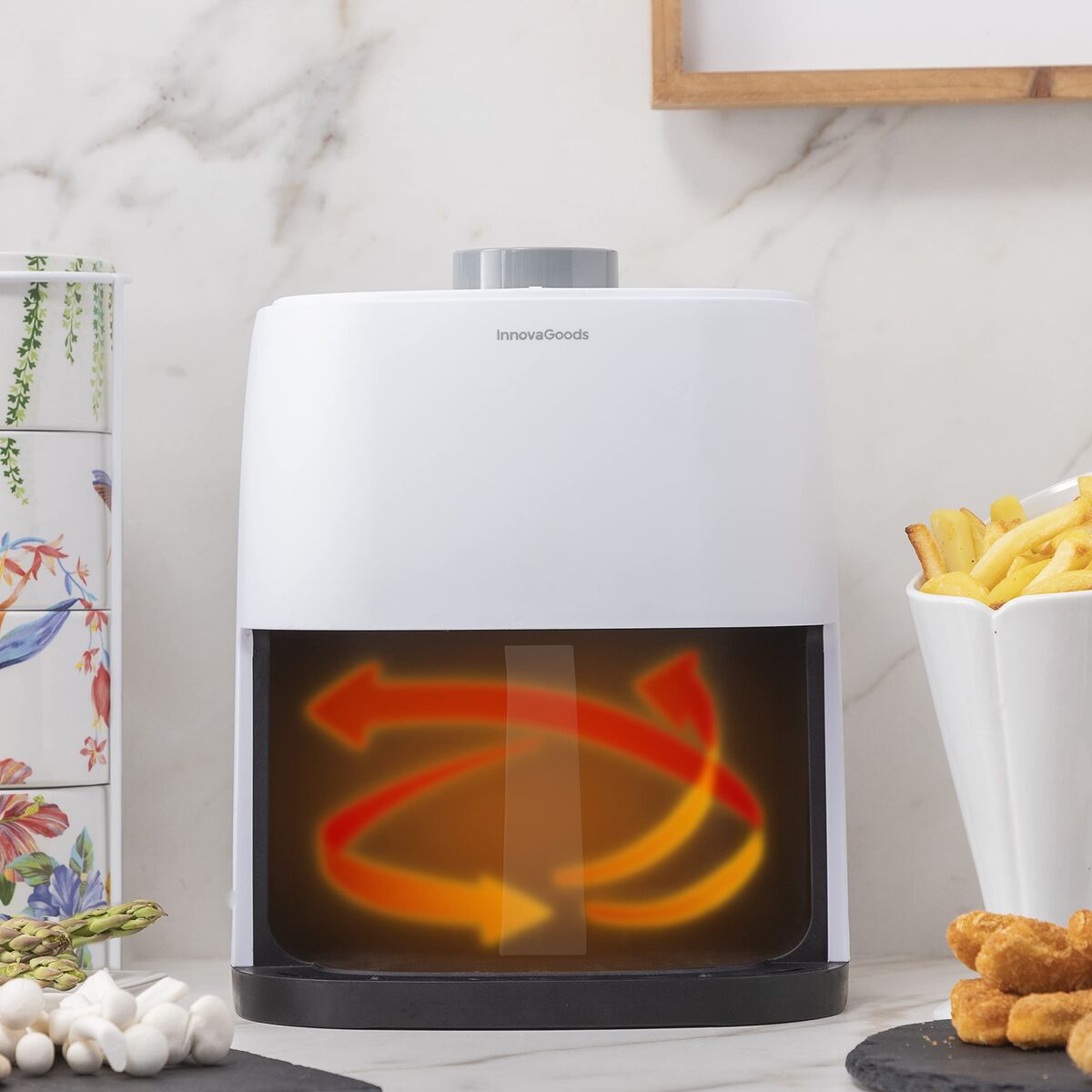 Φριτέζα με Αέρα InnovaGoods Λευκό 1200 W 2 L (Ανακαινισμένα B)