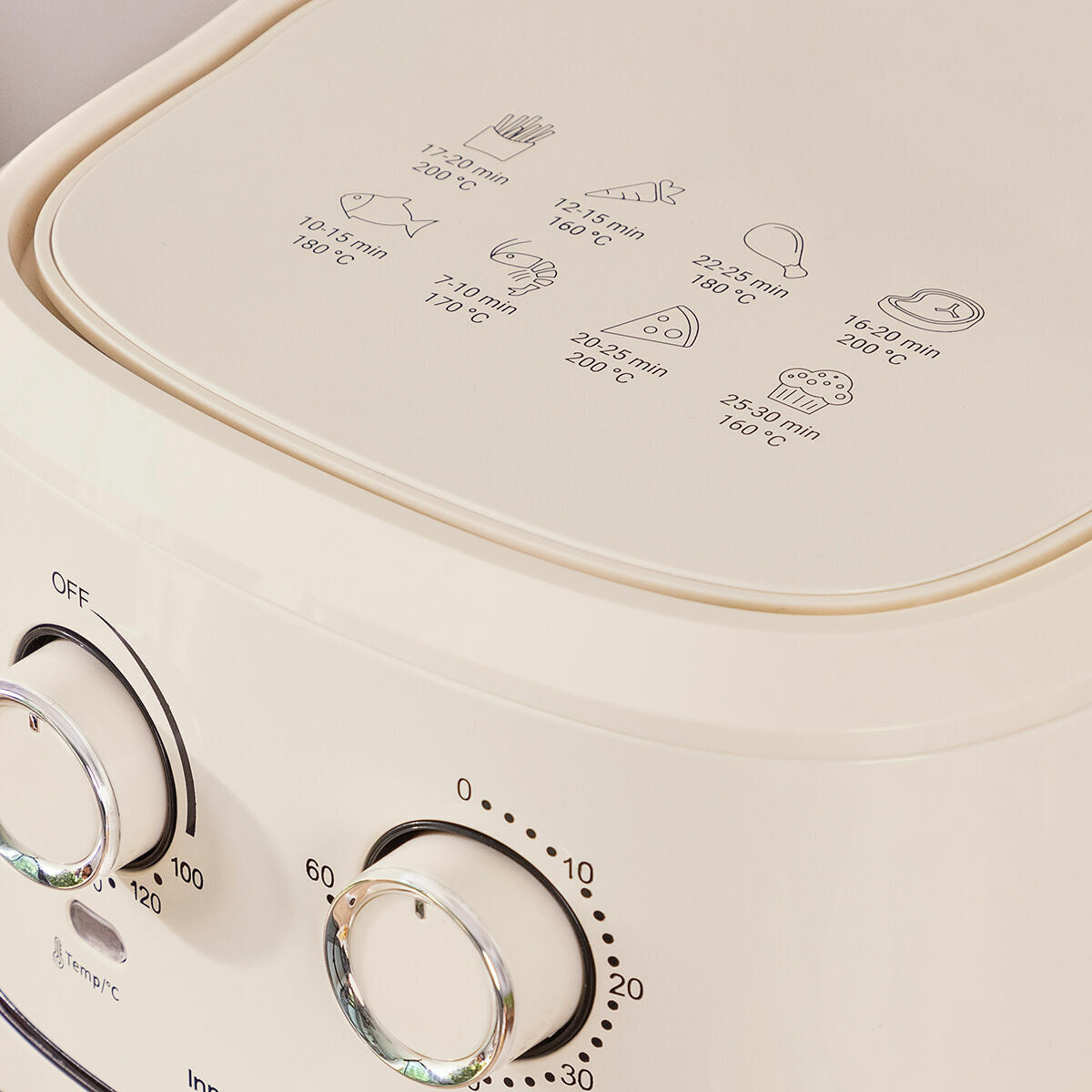 Φριτέζα με Αέρα InnovaGoods Κρεμ 6,5 L 1700 W Ανοξείδωτο ατσάλι (Ανακαινισμένα D)