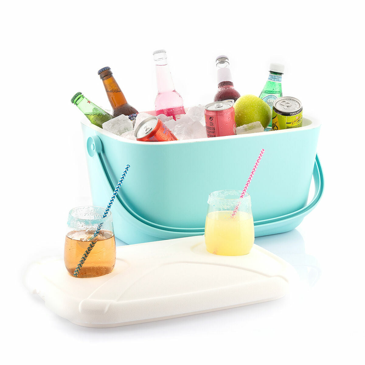 Φορητό Ψυγείο με Σκληρή Κατασκευή Koolty InnovaGoods 20 L Τυρκουάζ πολυαιθυλένιο πολυπροπυλένιο (Ανακαινισmenα B)