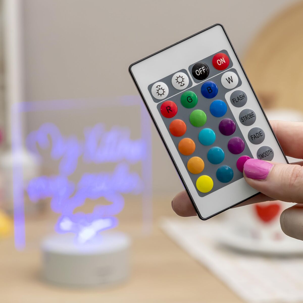 Πίνακας Σημειώσεων και Μηνυμάτων LED InnovaGoods Γκρι Διαφανές (Ανακαινισμένα B)