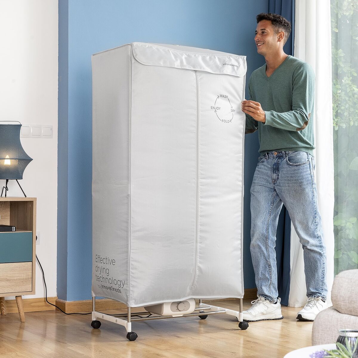2 Υψηλό Φορητό Ηλεκτρικό Στεγνωτήριο InnovaGoods (Ανακαινισμenα B)
