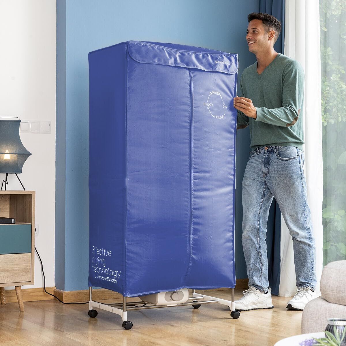 2 Υψηλό Φορητό Ηλεκτρικό Στεγνωτήριο InnovaGoods 1200 W (Ανακαινισμenα A)
