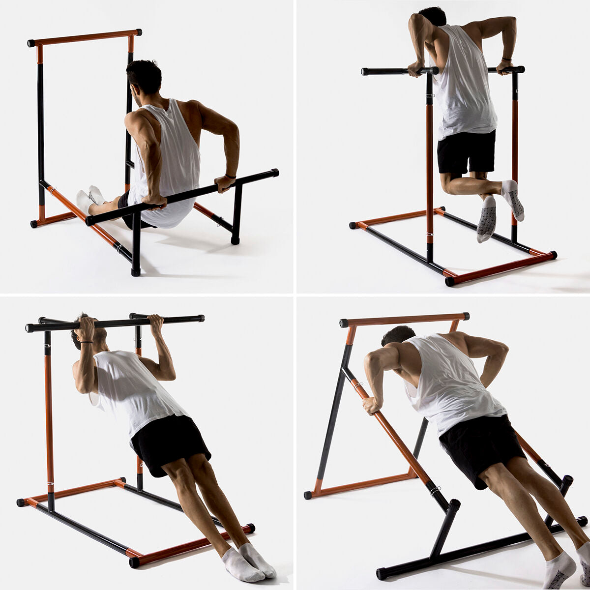 Σετ Βάσης Έλξεων Fitness με Οδηγό Ασκήσεων και Αθλητικό Γιλέκο Σάουνα Άνδρας XL InnovaGoods