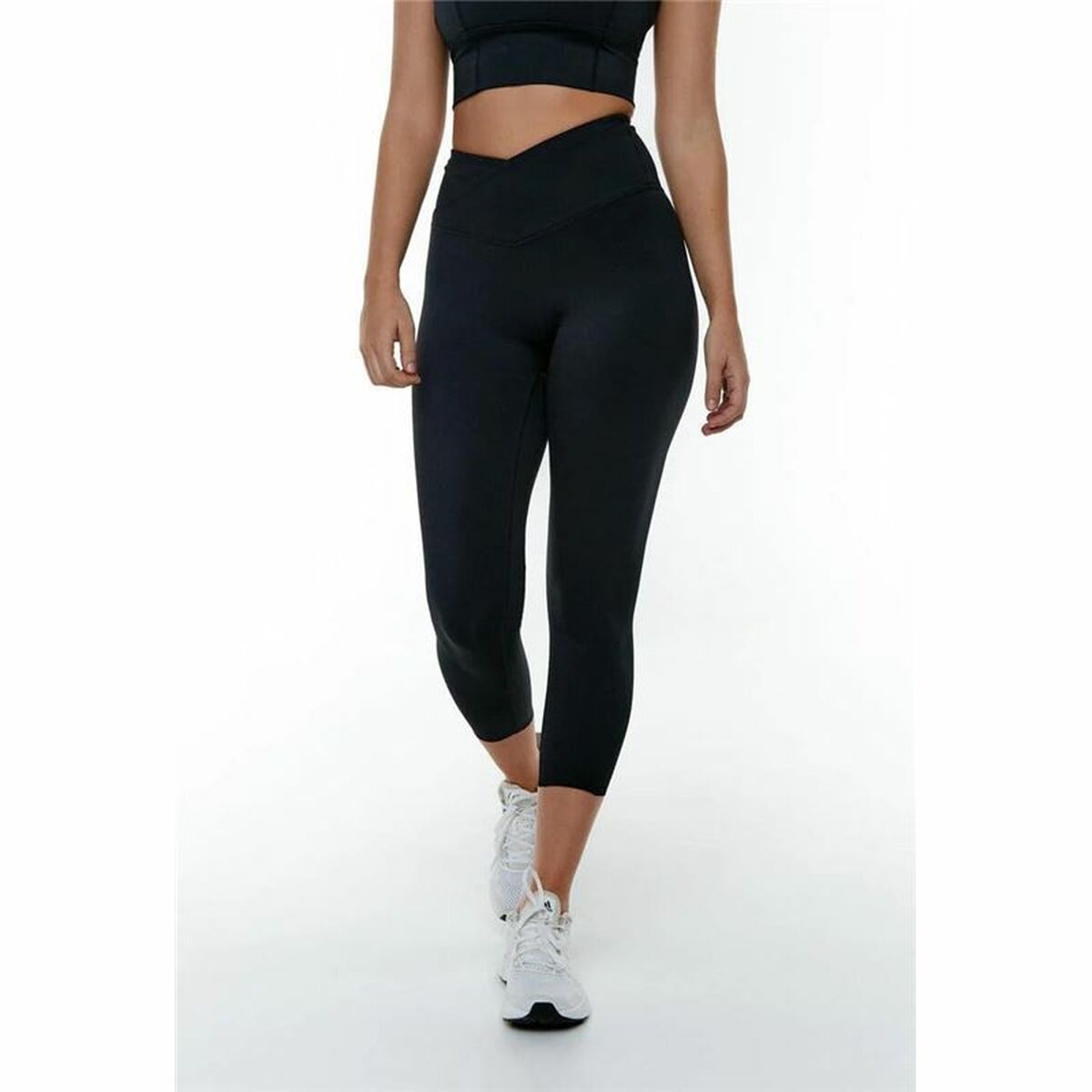 Αθλητικά Γυναικεία Κολάν Black Limba Capri Rocket Μαύρο