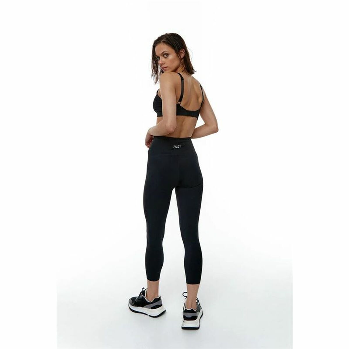 Αθλητικά Γυναικεία Κολάν Black Limba Capri Rocket Μαύρο